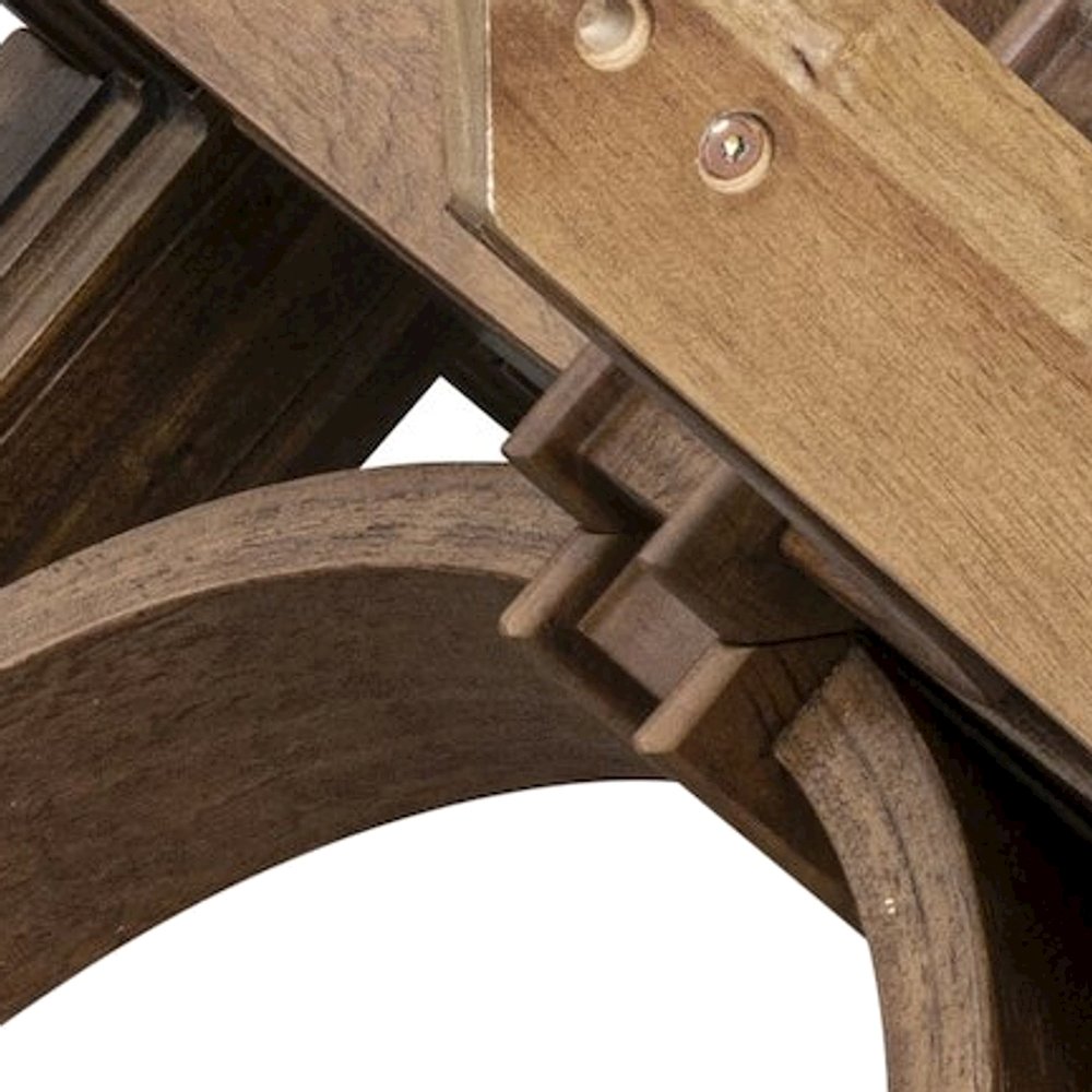 Round Solid Wood Dining Table with Pedestal Base, Circle Kitchen Table