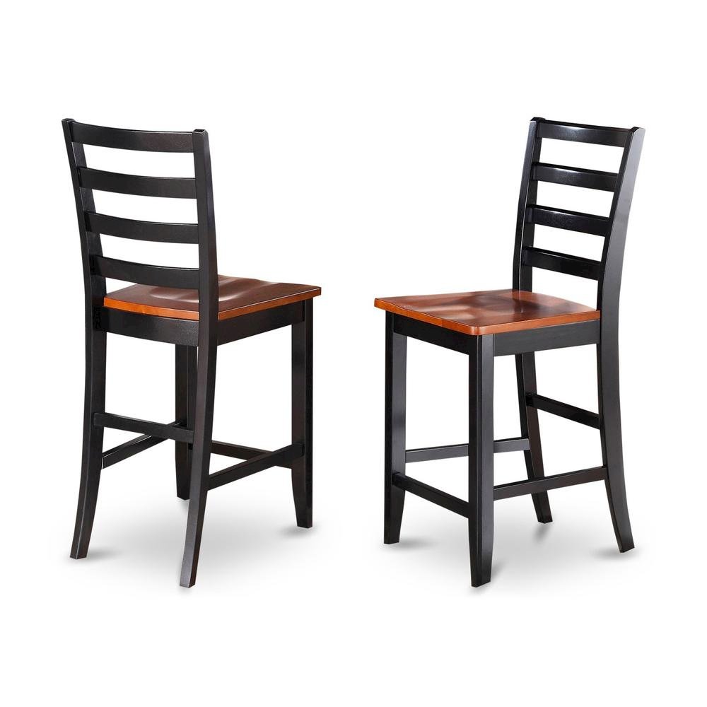 Square Dining Table Set for 8 with Counter Height Chairs in Black