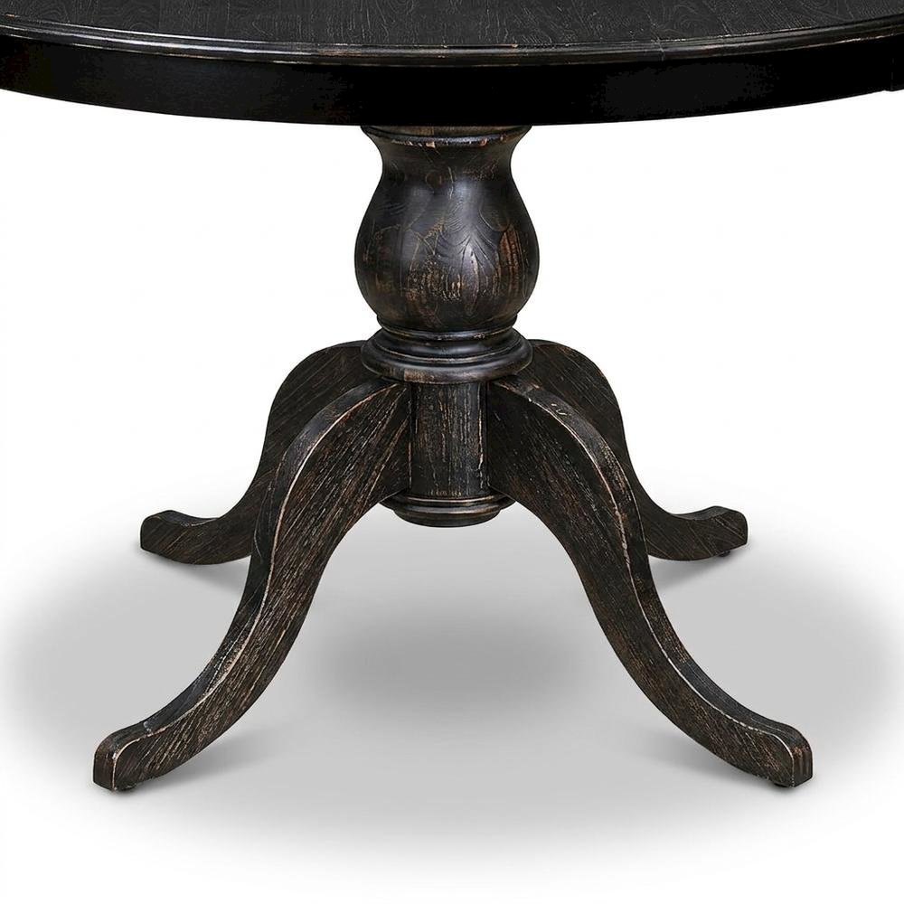 Solid Wood Circular Kitchen and Round Dining Table, Modern Farmhouse