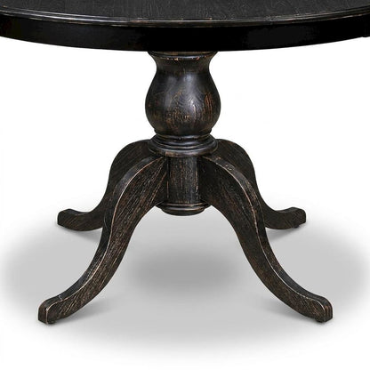 Solid Wood Circular Kitchen and Round Dining Table, Modern Farmhouse