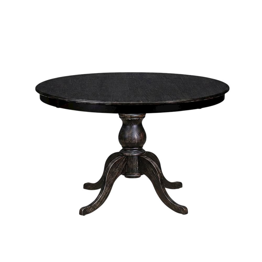 Solid Wood Circular Kitchen and Round Dining Table, Modern Farmhouse