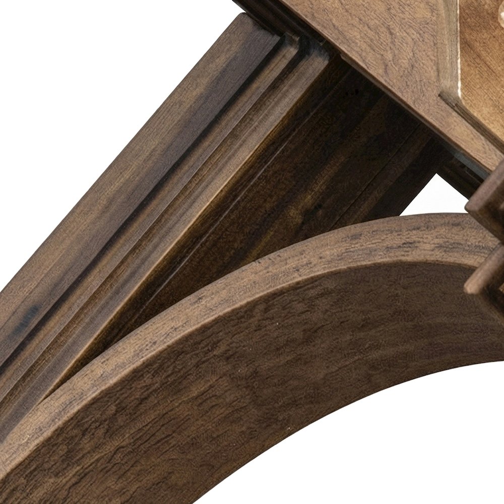 Solid Wood Round Dining Table with Pedestal Base, Modern Kitchen