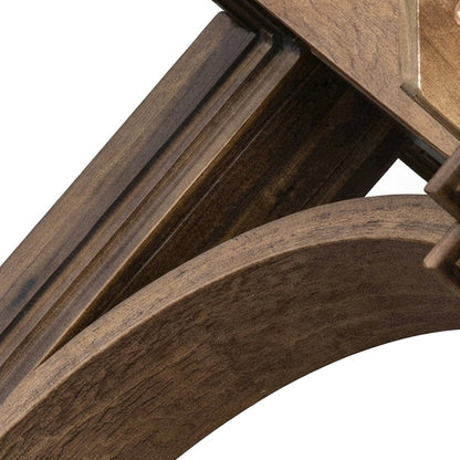 Solid Wood Round Dining Table with Pedestal Base, Modern Kitchen