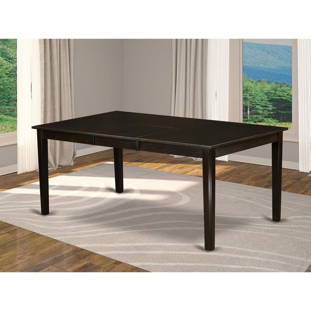 HEAN7-CAP-C 7 Pc Dining set-Dining Table with Leaf and 6 Kitchen Chairs.