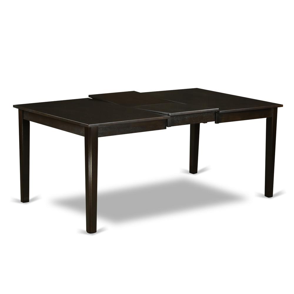HEAN7-CAP-C 7 Pc Dining set-Dining Table with Leaf and 6 Kitchen Chairs.