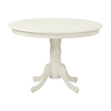 Coastal-Style Small Round Pedestal Kitchen Table and Dining Chairs