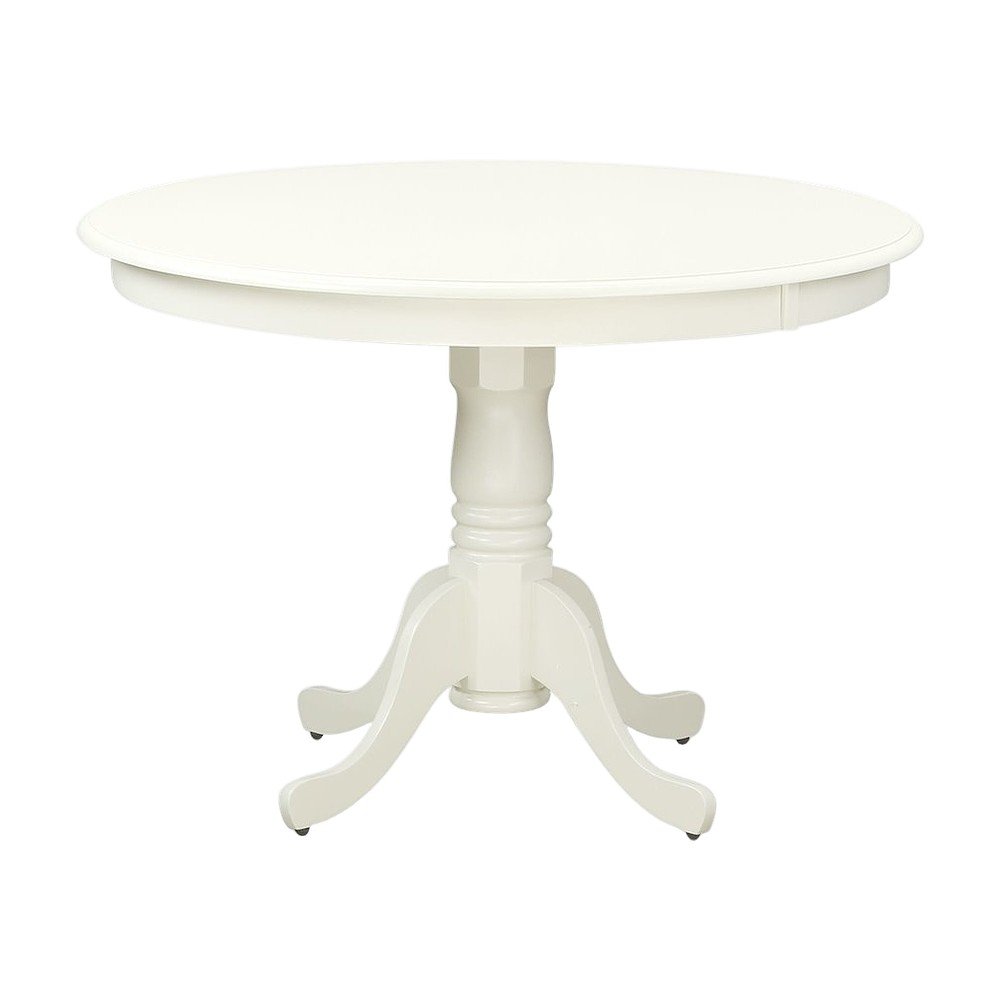 Solid Wood Round Pedestal Dining and Kitchen Table, Traditional Style