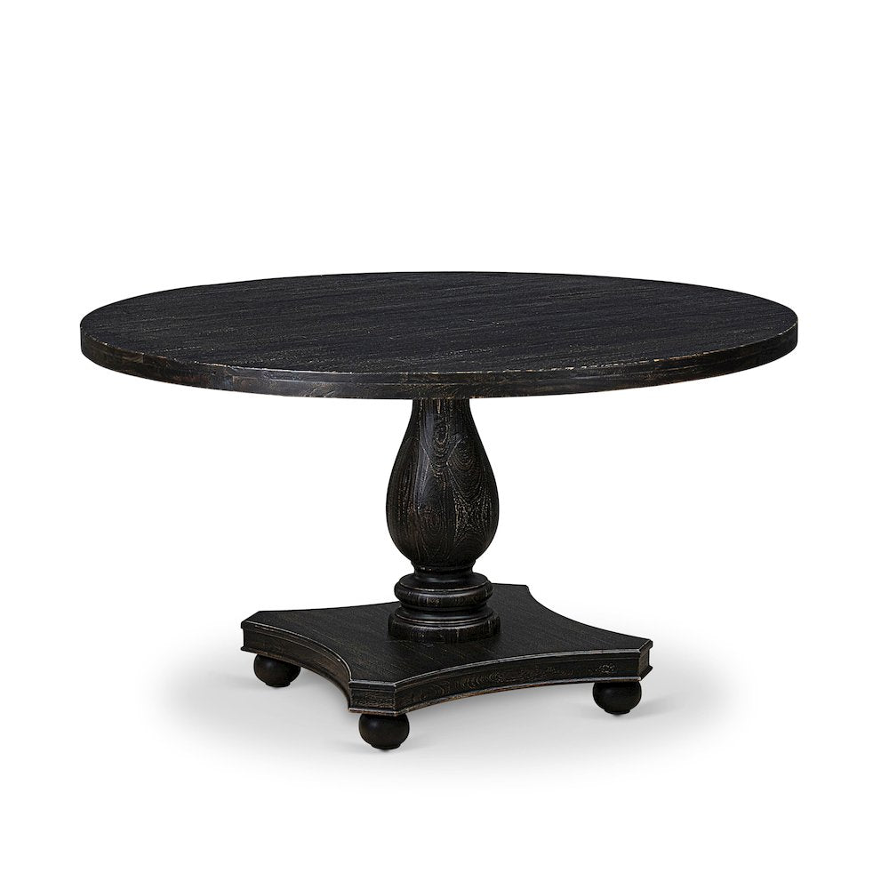 5 Piece Dining Table Set Consists Of 54" Round Table In Light Gray Color