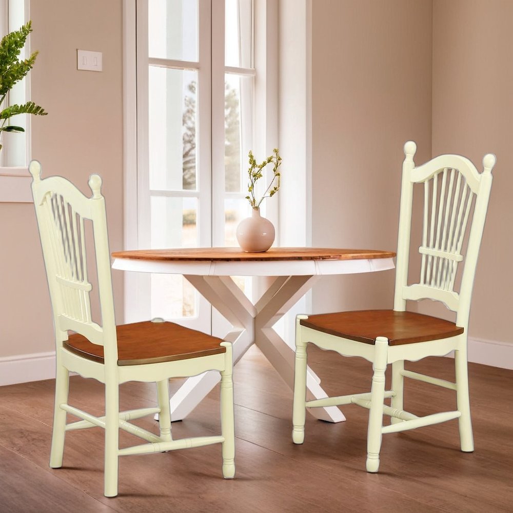 Elegant Wooden Dining Chair Set of 2 for Kitchen and Dining Room