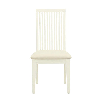 Linen-Upholstered Dining Chair with Solid Wood Legs for Dining Room, Set of 2