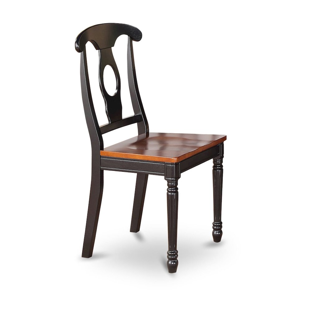 7-Piece Dining Room Set, Black & Cherry