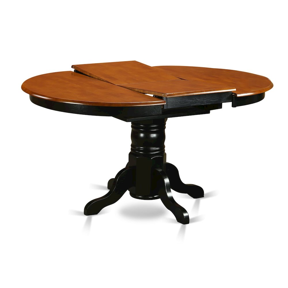 Kenley  Oval  Single  Pedestal  Oval  Dining  Table  42"x60"  with  18"  Butterfly  Leaf