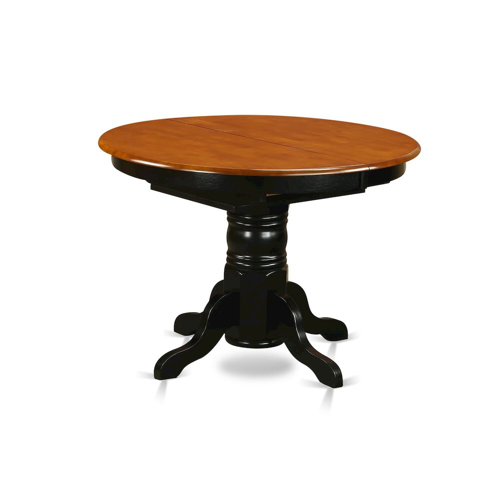 Kenley  Oval  Single  Pedestal  Oval  Dining  Table  42"x60"  with  18"  Butterfly  Leaf