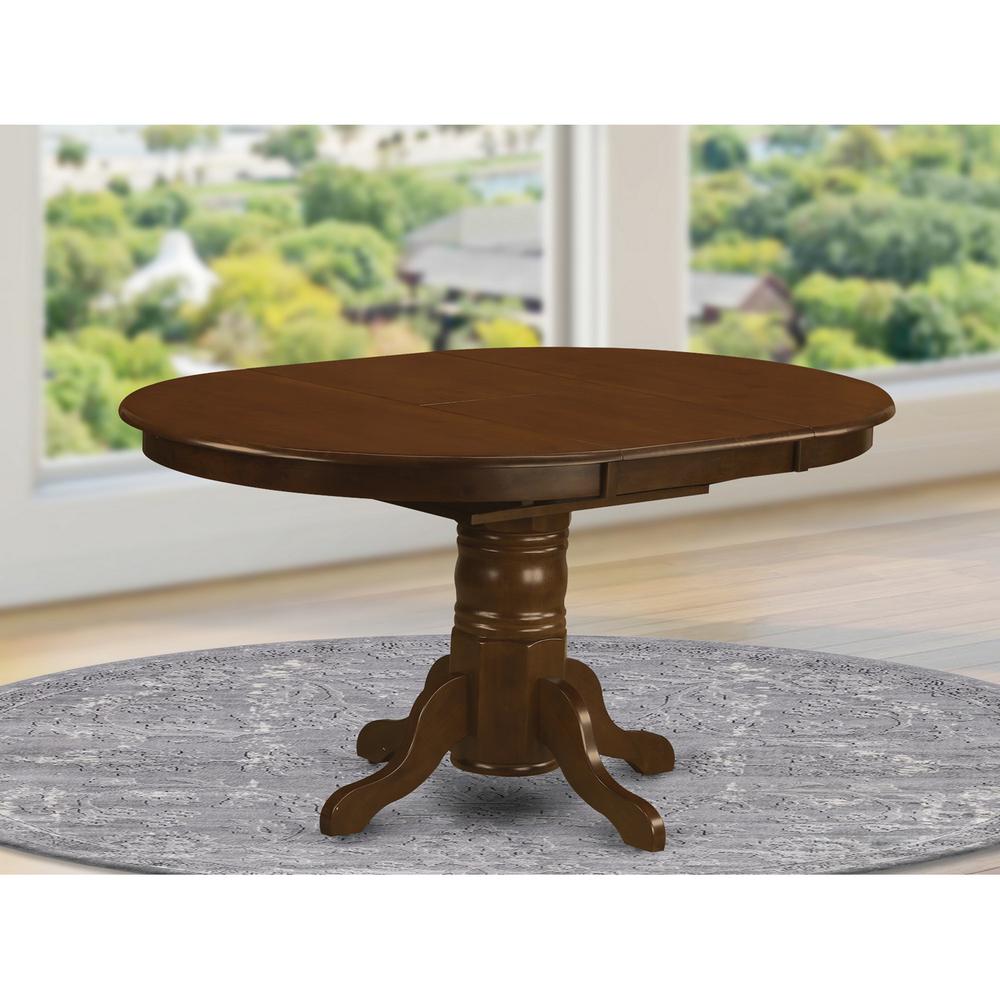 KEVA5-ESP-C 5 Pc set Kenley Kitchen Table with a Leaf and 4 Fabric Seat Chairs