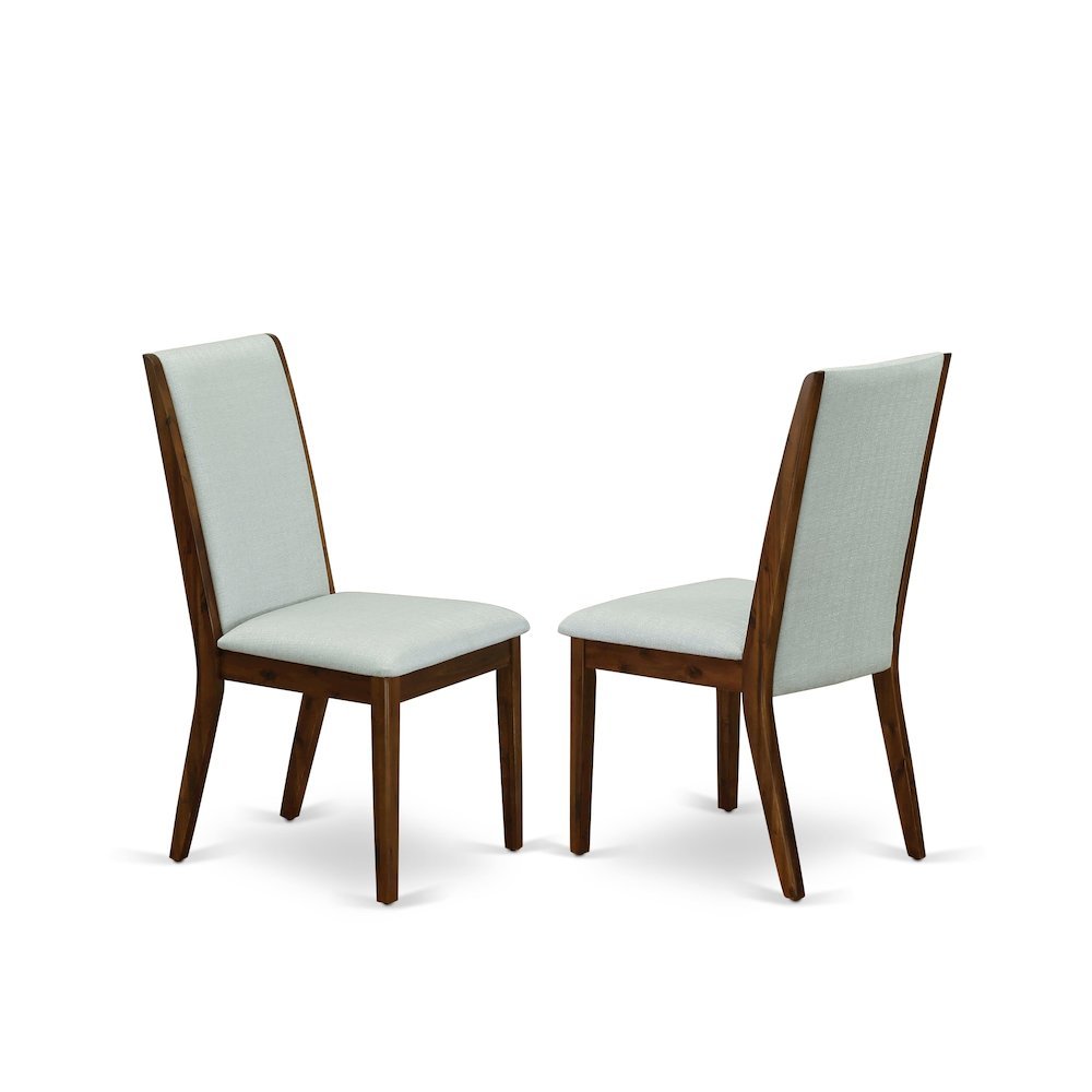 Fabric-Upholstered Parsons Dining Chair with High Back for Dining Room, Grey, Set of 2