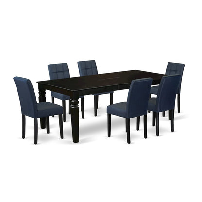 7 Piece Dining Table Set consists A Wooden Table