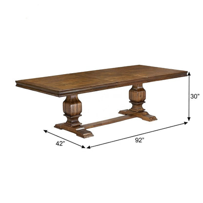 Solid Wood Rectangular Modern Dining Table and Kitchen Dinner Table