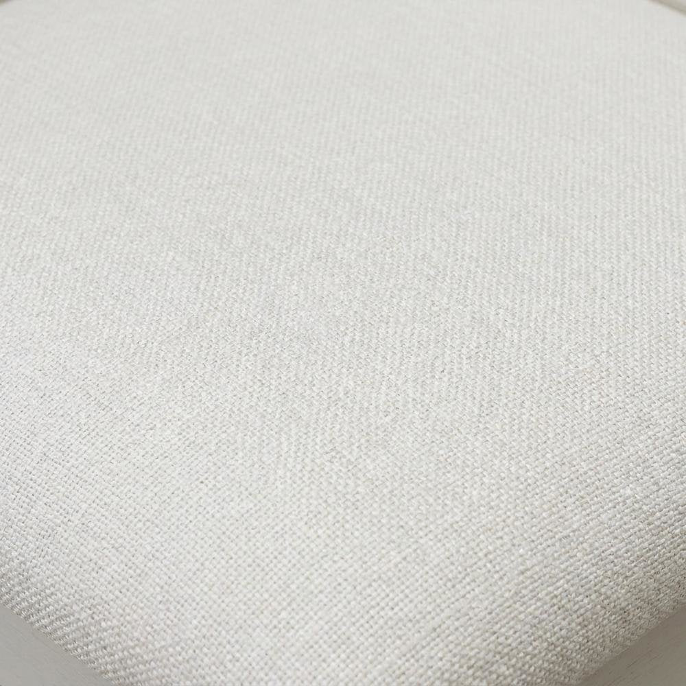Solid Wood High-Back Linen Upholstered Parsons Dining Chair, Cream, Set of 2