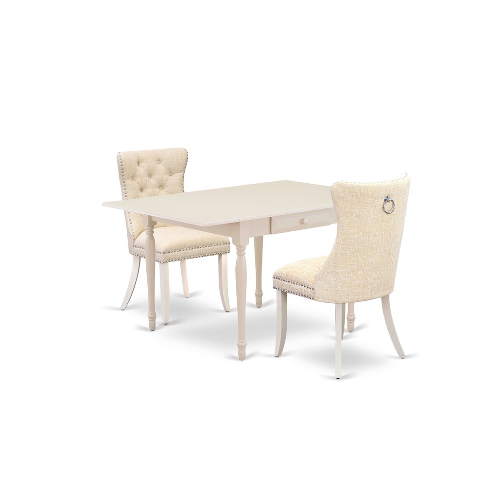 3 Piece Dining Room Furniture Set Contains a Rectangle Kitchen Table