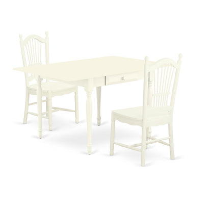 Dining Room Set Linen White, MZDO3-LWH-W