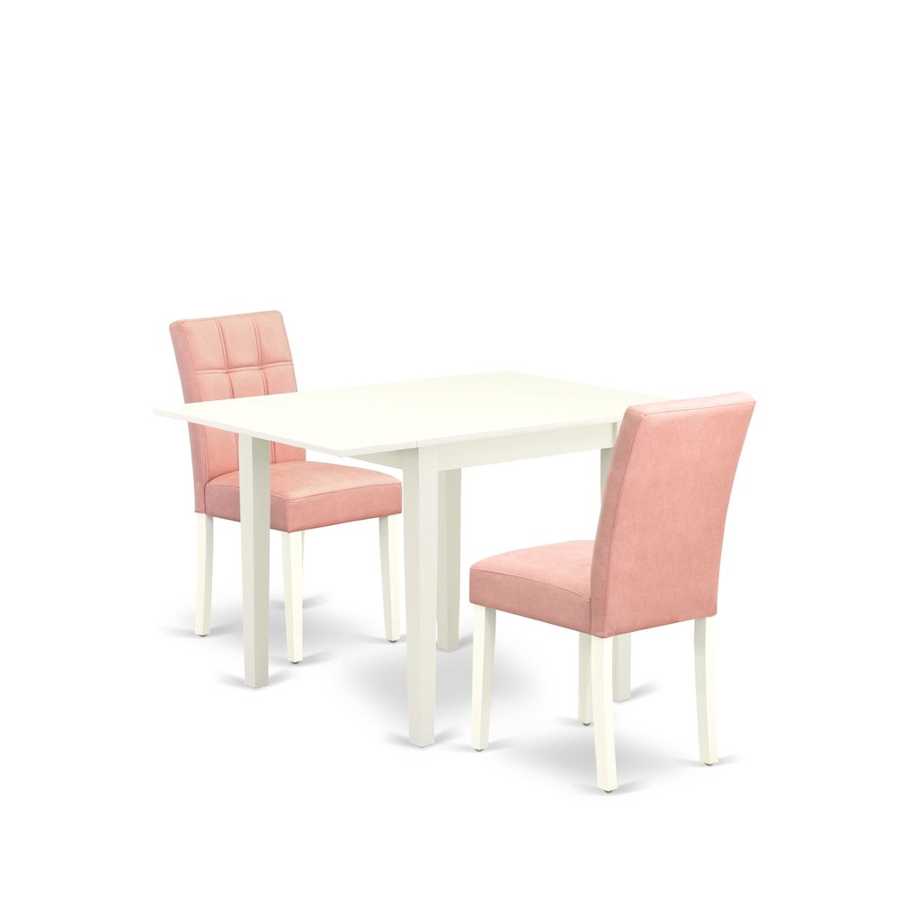 3 Piece Mid-Century Dining Table Set consists A Wooden Table