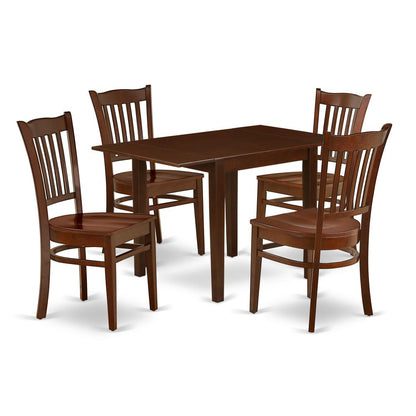 Dining Room Set Mahogany, NDGR5-MAH-W