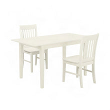 Linen Upholstered Dining Table Set with Drop-Leaf and Chairs