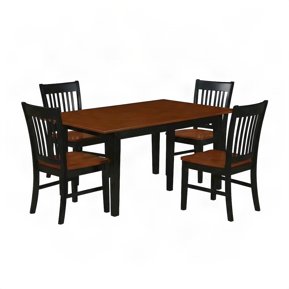 Industrial Farmhouse Kitchen Table and Chairs Compact Dining Room Set