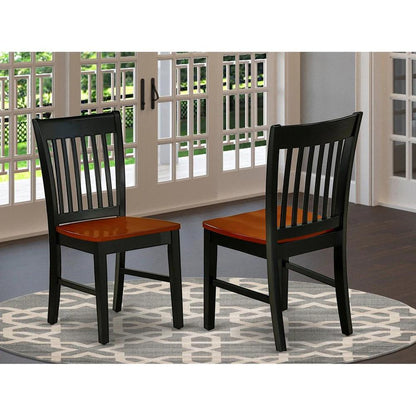 Dining Chair Black & Cherry, NFC-BCH-W