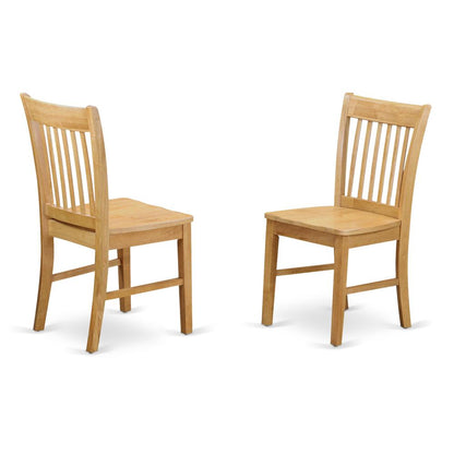 Dining Room Set Oak, NDNO5-OAK-W
