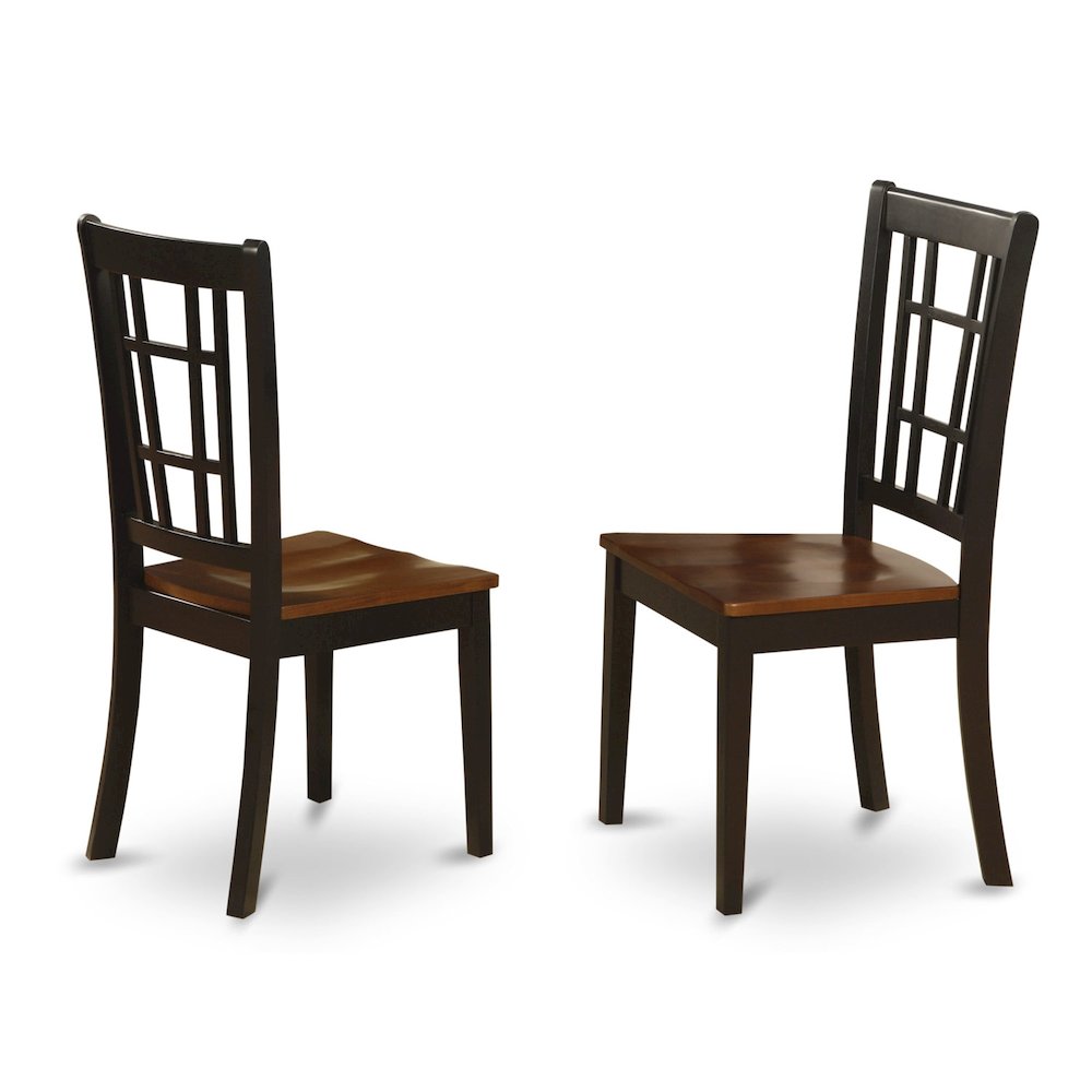 5-Piece Dining Room Set, Black & Cherry