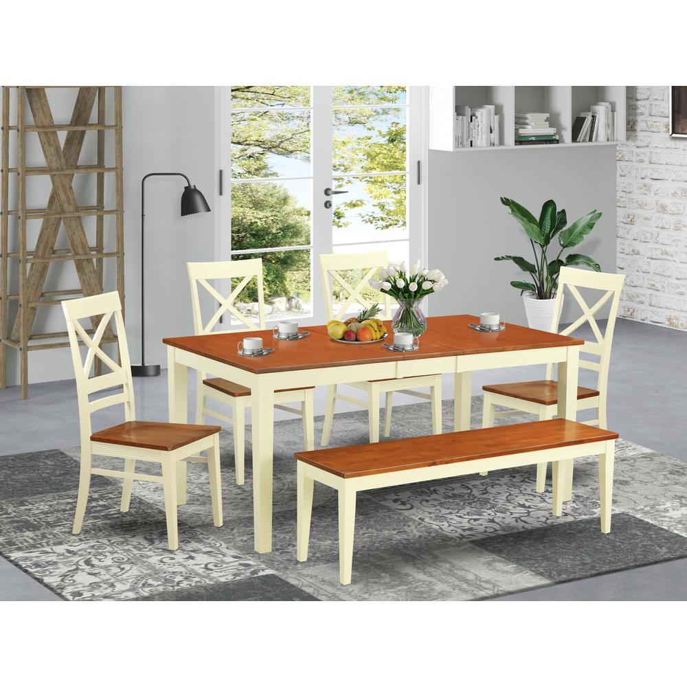 6  PC  dinette  set  -  Table  and  4  Dining  Chairs  plus  Bench