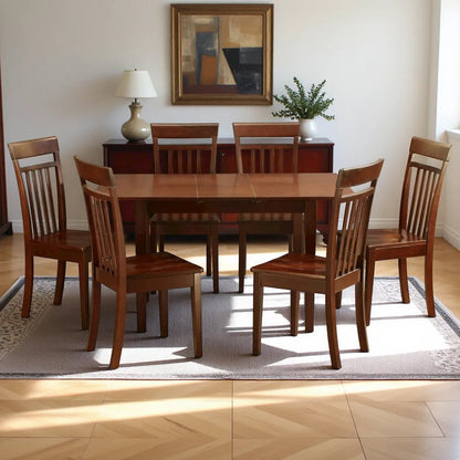 Elegant Wooden Dining Table Set – 6 Chair Dining Table Set for Home