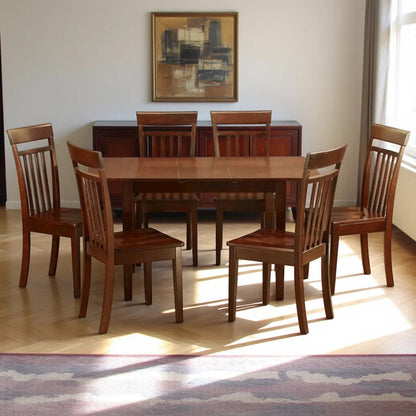 Elegant Wooden Dining Table Set – 6 Chair Dining Table Set for Home