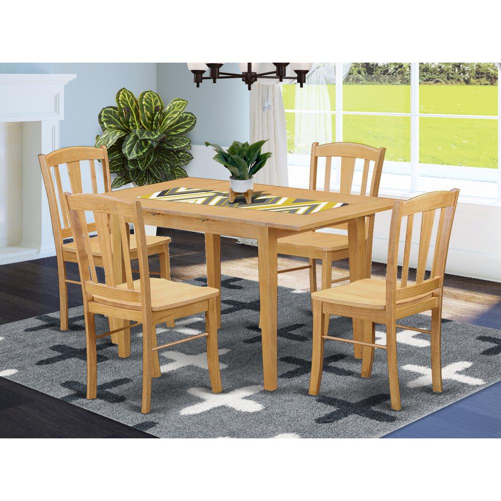 5  PC  Kitchen  Table  set  -  Kitchen  dinette  Table  and  4  Dining  Chairs