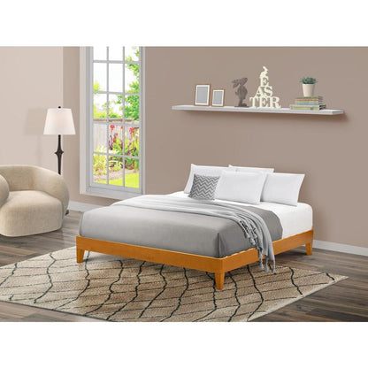NVP-23-K King Size Bed Frame with 4 Hardwood Legs and 2 Extra Center Legs - Oak Finish
