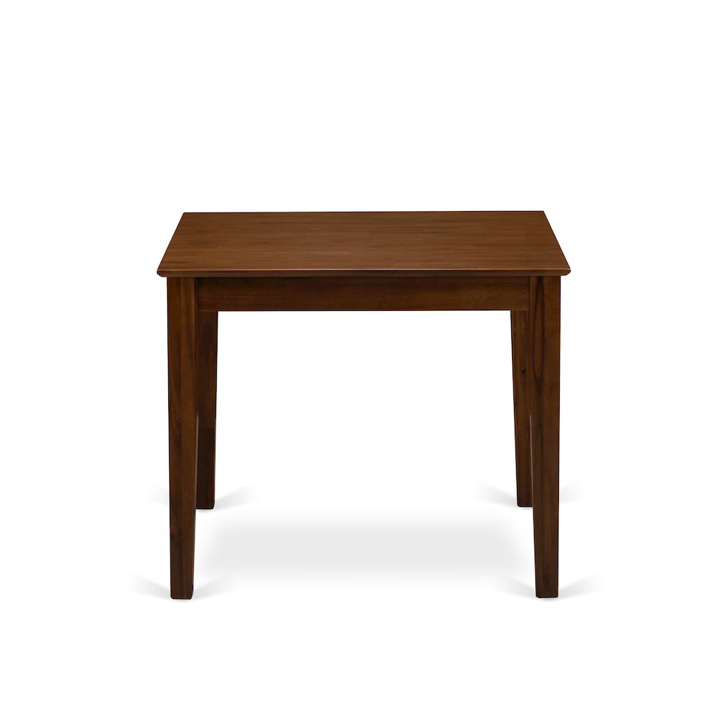 East West Furniture OXT-AWA-T  Beautiful Dinette Table with Natural Color Table Top Surface and Asian Wood Kitchen Table Wooden Legs - Natural Finish