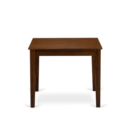 East West Furniture OXT-AWA-T  Beautiful Dinette Table with Natural Color Table Top Surface and Asian Wood Kitchen Table Wooden Legs - Natural Finish