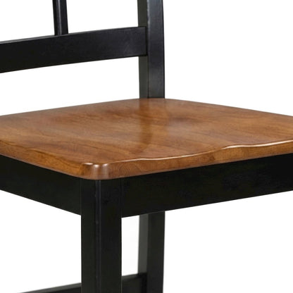 Solid Wood Traditional Counter Height Pub Table and Chairs 5 Piece Set