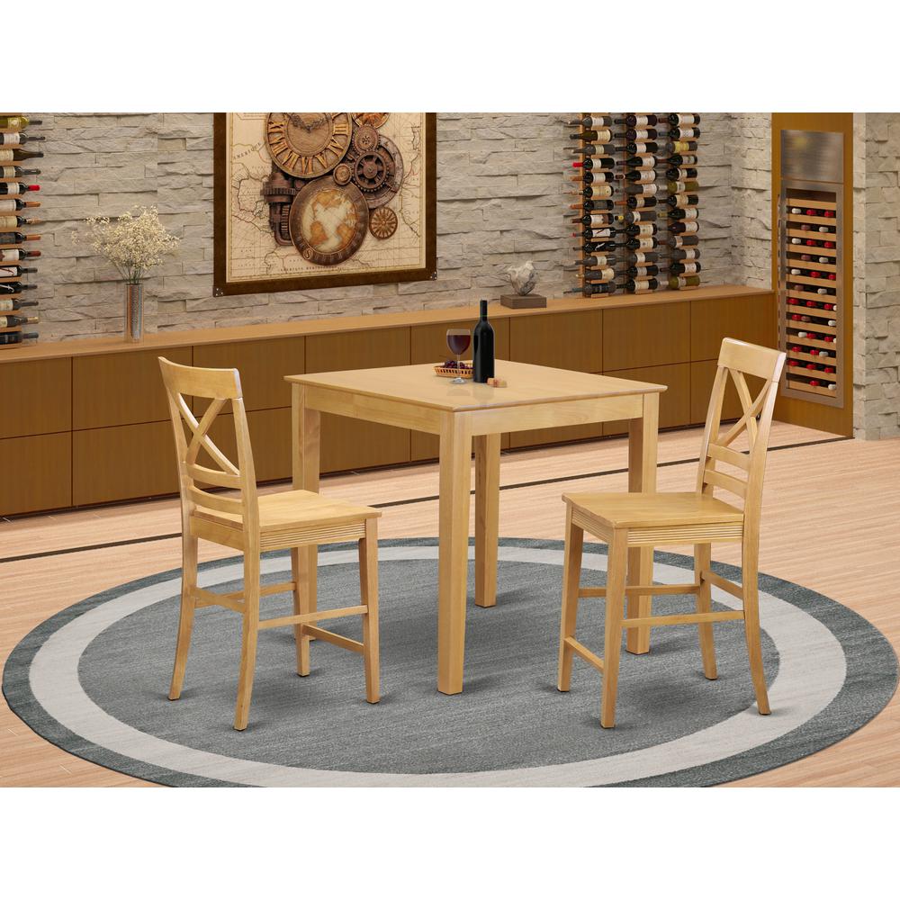 3  Pc  counter  height  Table  and  chair  set-pub  Table  and  2  counter  height  Chairs
