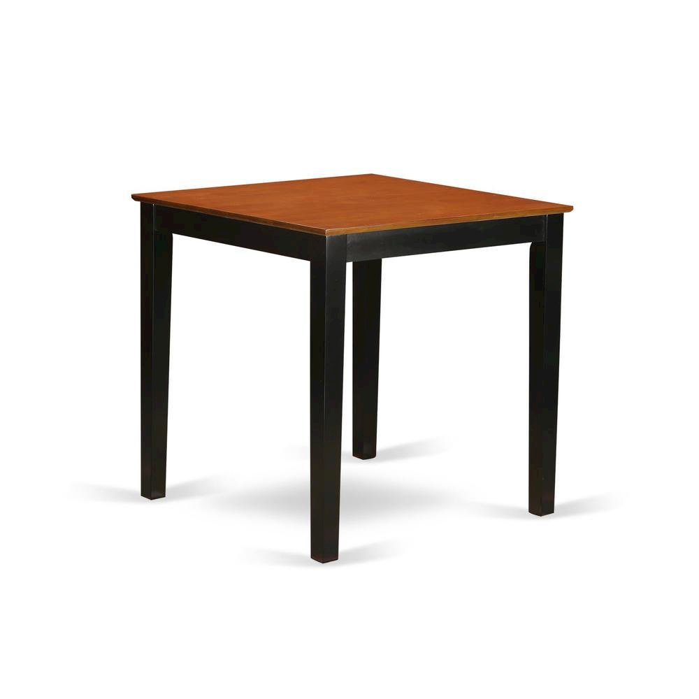 Solid Wood Square Pub Table, Traditional Counter Height Bar Table