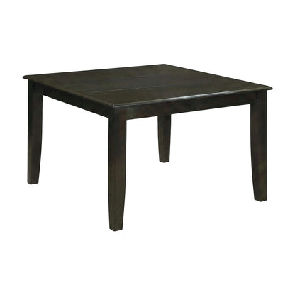 Solid Wood Square Kitchen Table with Faux Leather 9 Piece Set