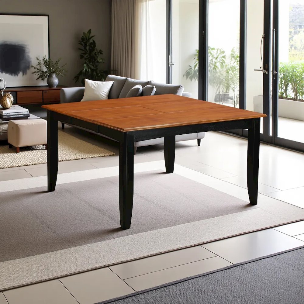 Elegant 9-Piece Dining Table Set for 8 with Solid Wood Construction