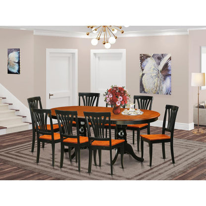 9 PC Dining room set-Dining Table with 8 Dining Chairs
