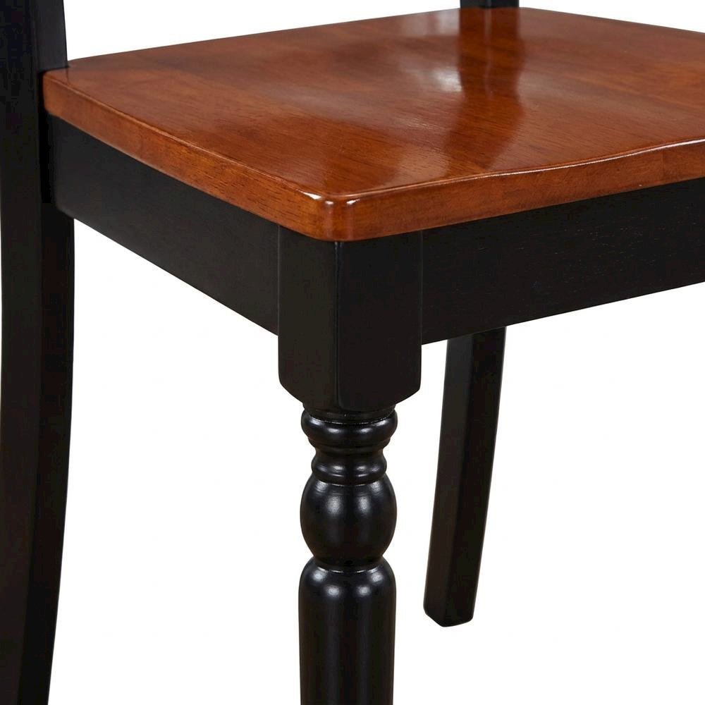 Plainville Solid Wood Kitchen Dining Chair with Traditional Style, Set of 2