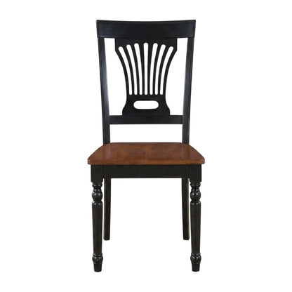Plainville Solid Wood Kitchen Dining Chair with Traditional Style, Set of 2