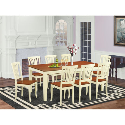 9  PC  dinette  set  for  8-  Dining  Table  and  8  Dining  Chairs