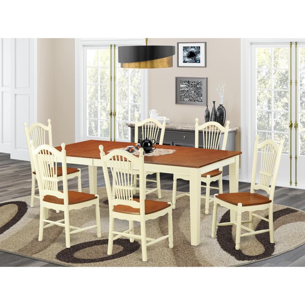 7  PcKitchen  Table  set  for  6-Small  Kitchen  Table  and  6  Kitchen  Chairs