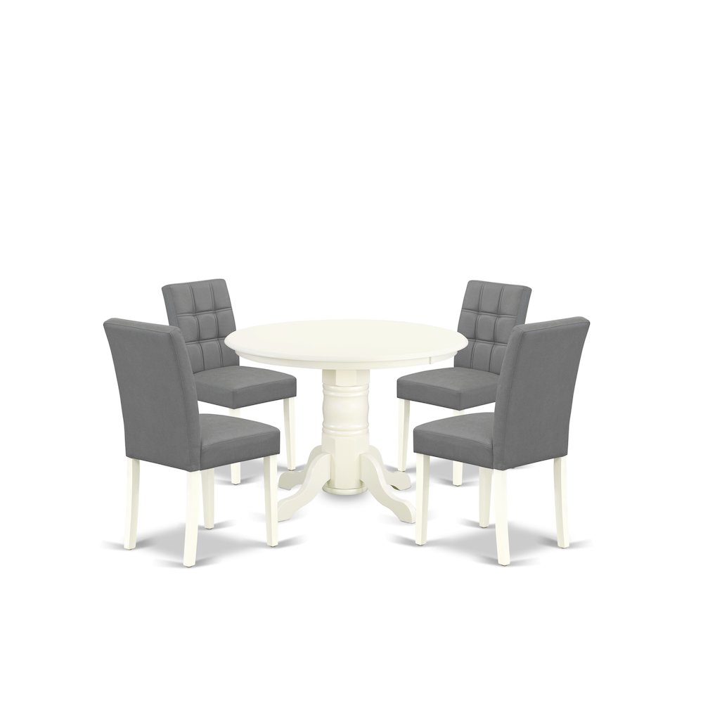 5 Piece consists A Mid-Century Dining Table Set Wooden Table