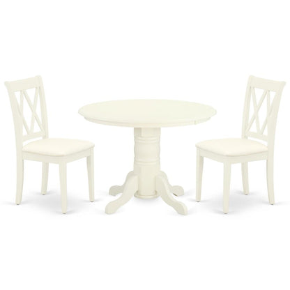Dining Room Set Linen White, SHCL3-WHI-C